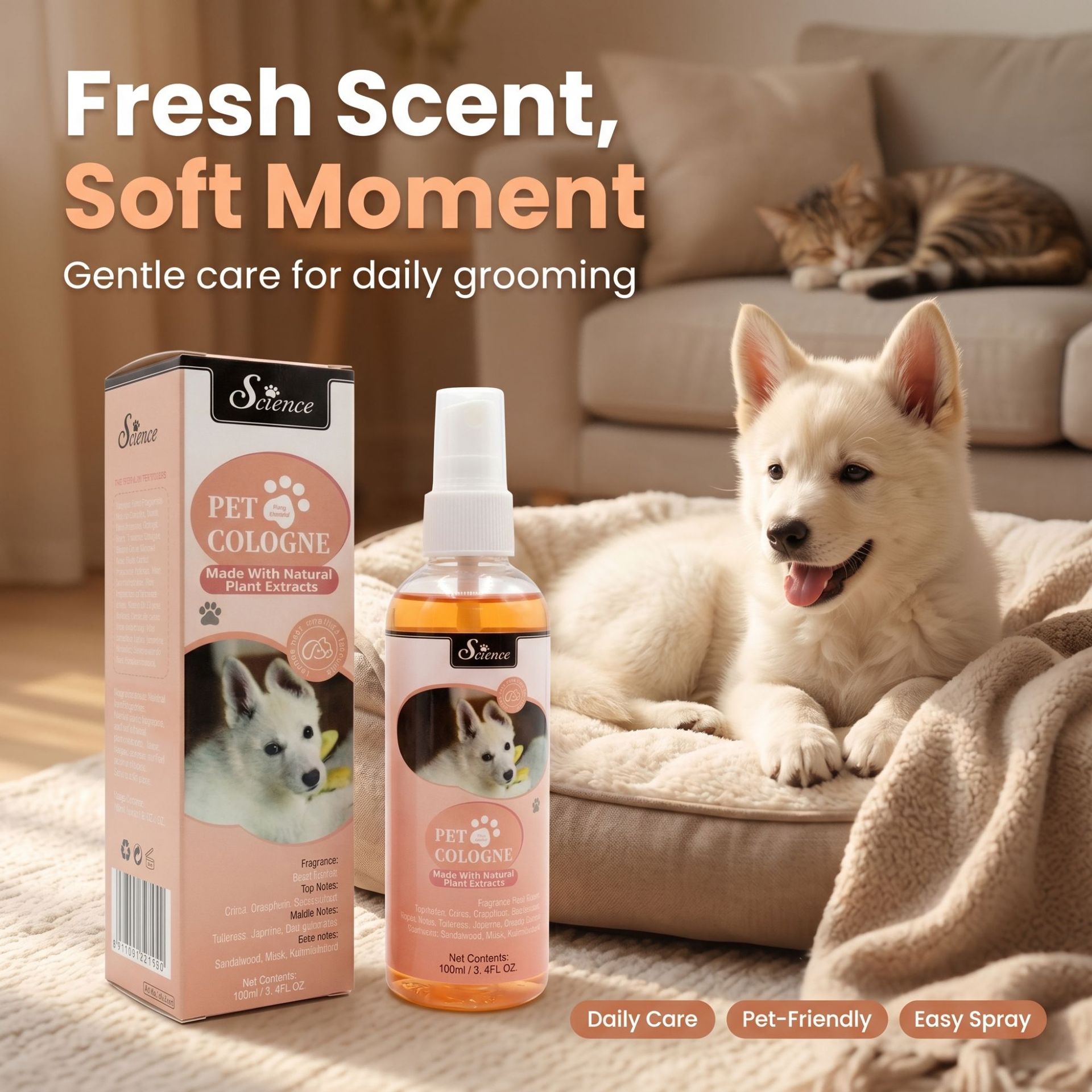 Pet Cologne Spray - SES100ml Huisdier Cologne Spray voor Honden