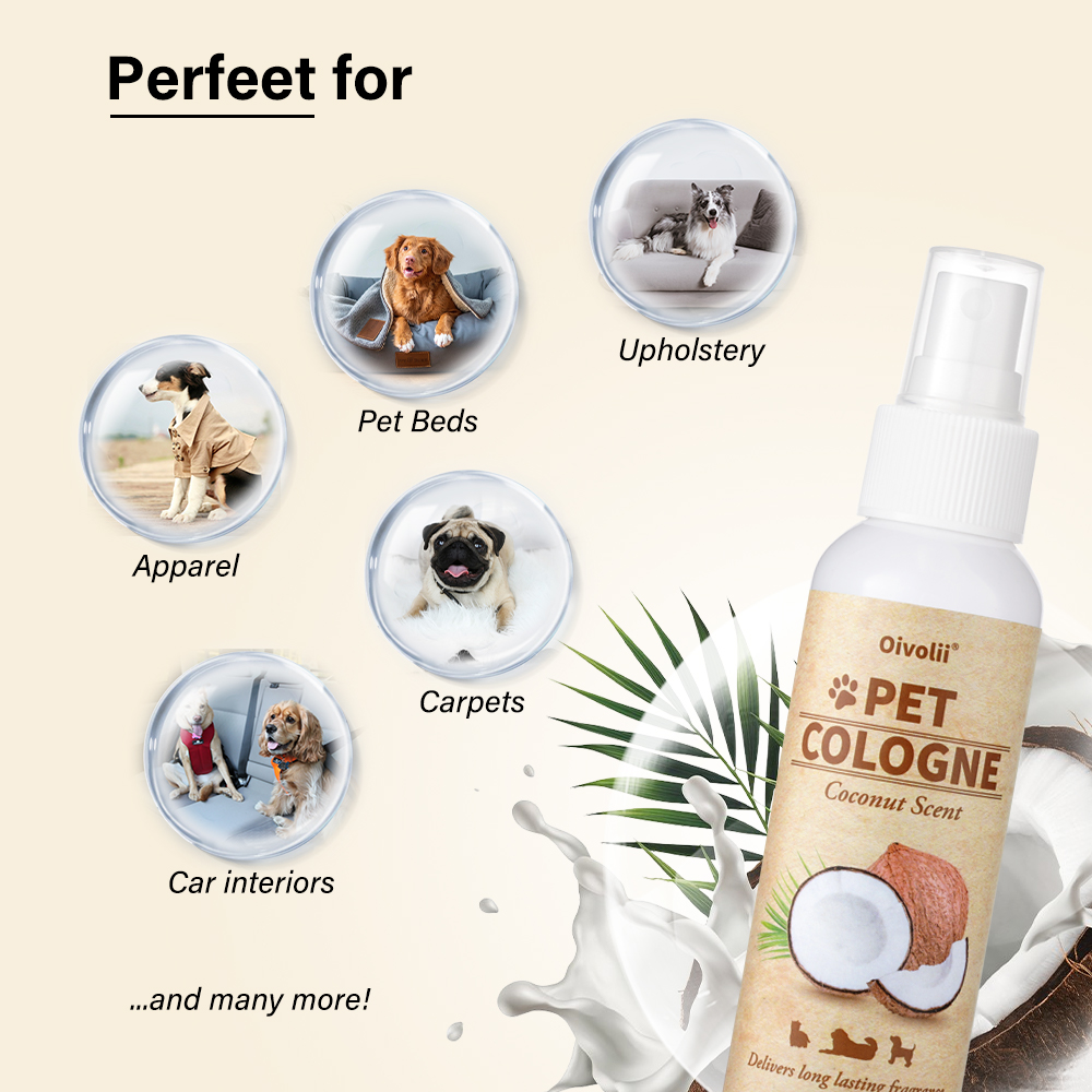 Pet Cologne Spray - Honden Deodorant Spray met Kokosgeur Hondenparfum