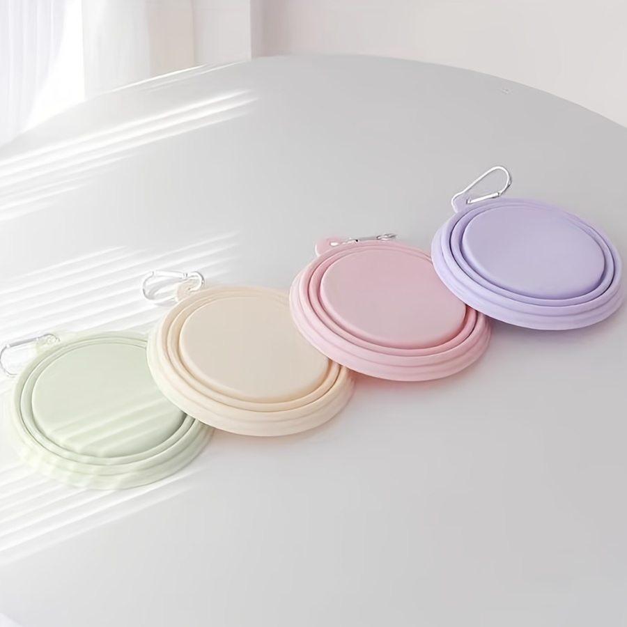 Pet Supplies Dog Food - Draagbare opvouwbare siliconen hondenbak met hanghaak,
