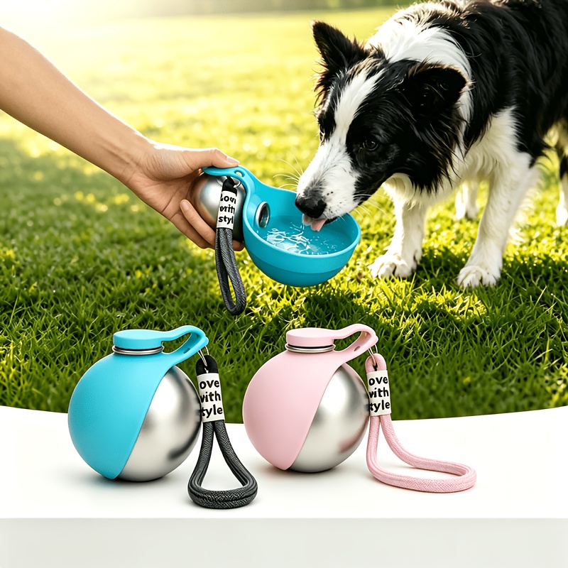 Pet Supplies Dog Food - Hondenwaterfles RVS 285ml Draagbare Hondendrinkfles Lekvrije