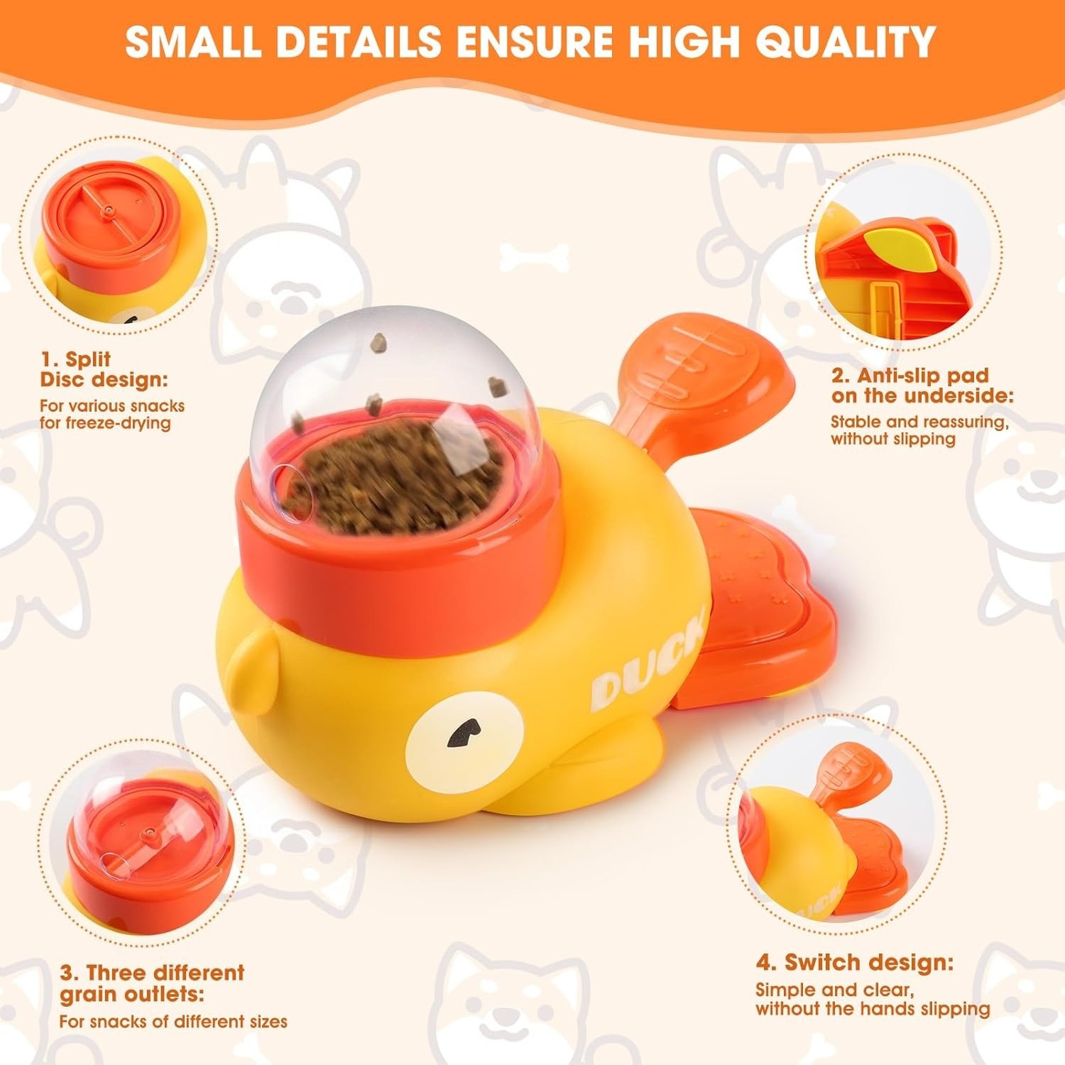 Gele Eend Huisdier Snack Dispe - Pet Supplies Dog Food recensie en prijs