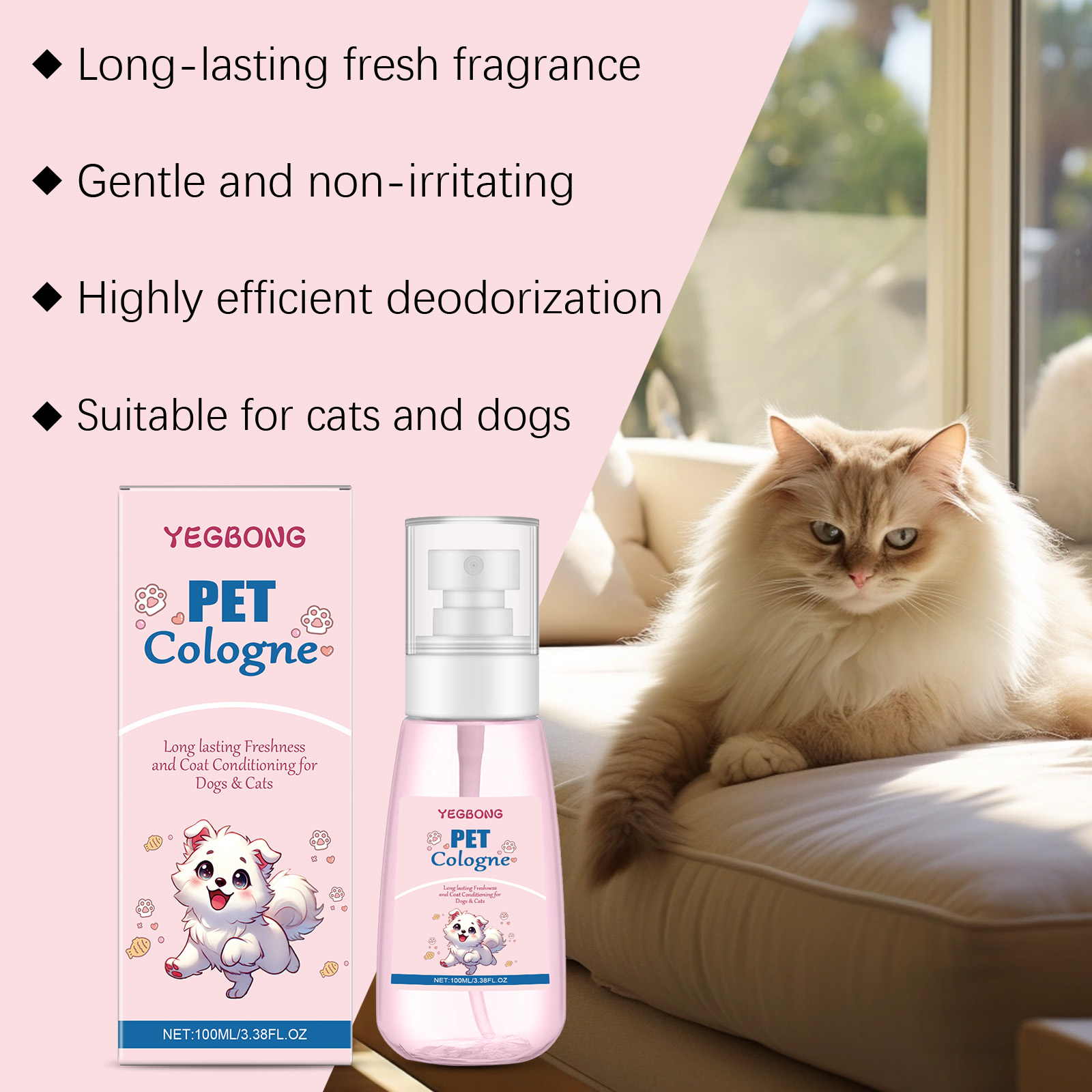 Huisdier Cologne Babypoedergeu - Pet Cologne Spray recensie en prijs